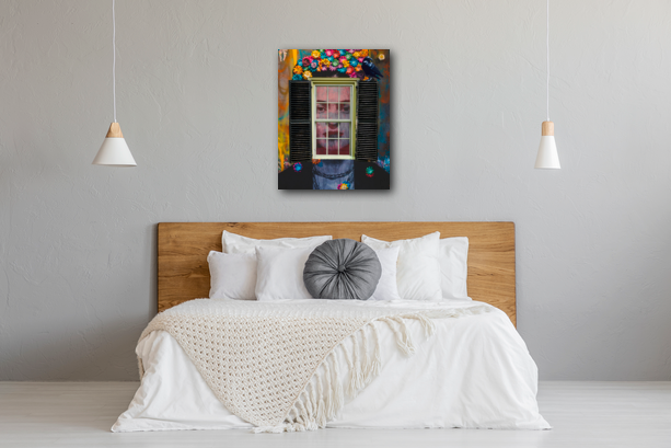 The Window is the Window 24"x30" Metal Print