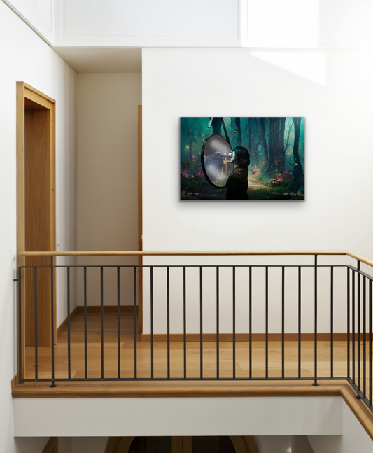 Becoming 24"x36" Metal Print