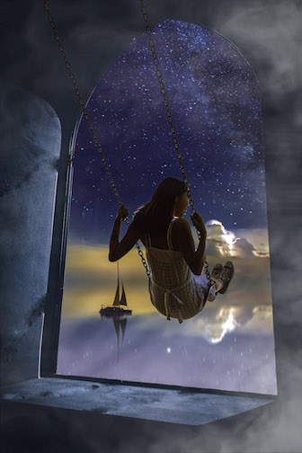 Out There 24"x36" Metal Print