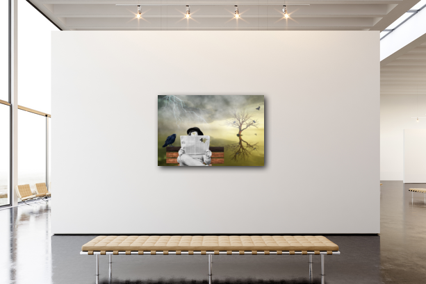 Trust the Media 24"x36" Metal Print