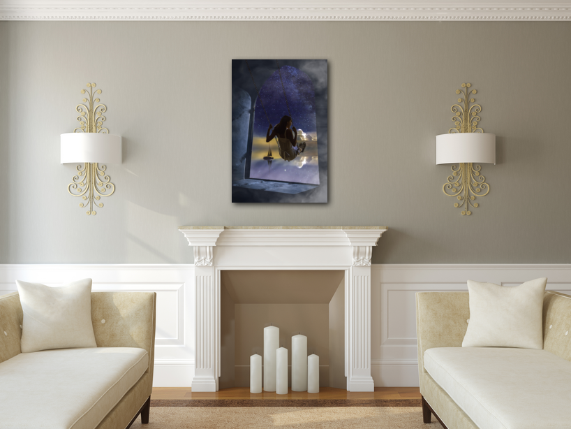 Out There 24"x36" Metal Print