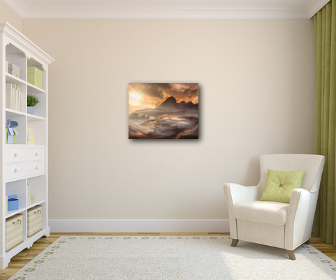 Of Her 16"x20" Metal Print